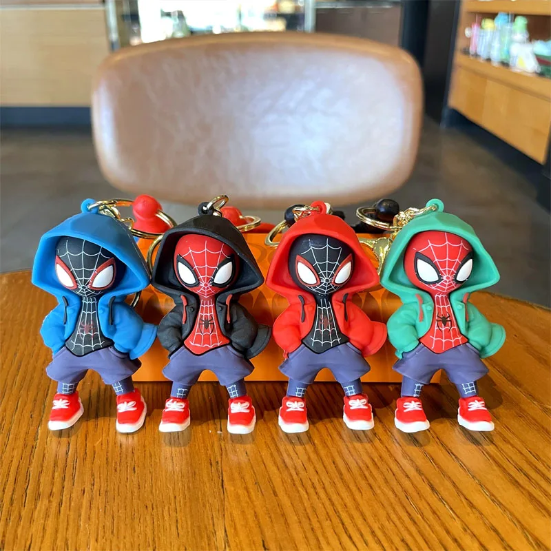 Фигурка супергероя Marvel Человека-паука, брелок для рюкзака, подвеска, милый мультяшный модный крутой сувенир-компаньон, детский праздничный подарок