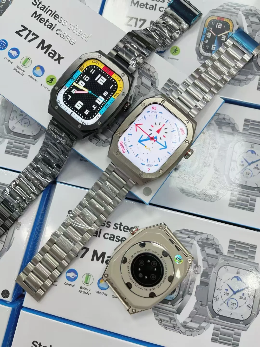 Смарт-часы Z17 MAX для мужчин и женщин, Bluetooth-звонки, пульс, кровяное давление, кислород в крови, мониторинг сна, спортивный смарт-браслет