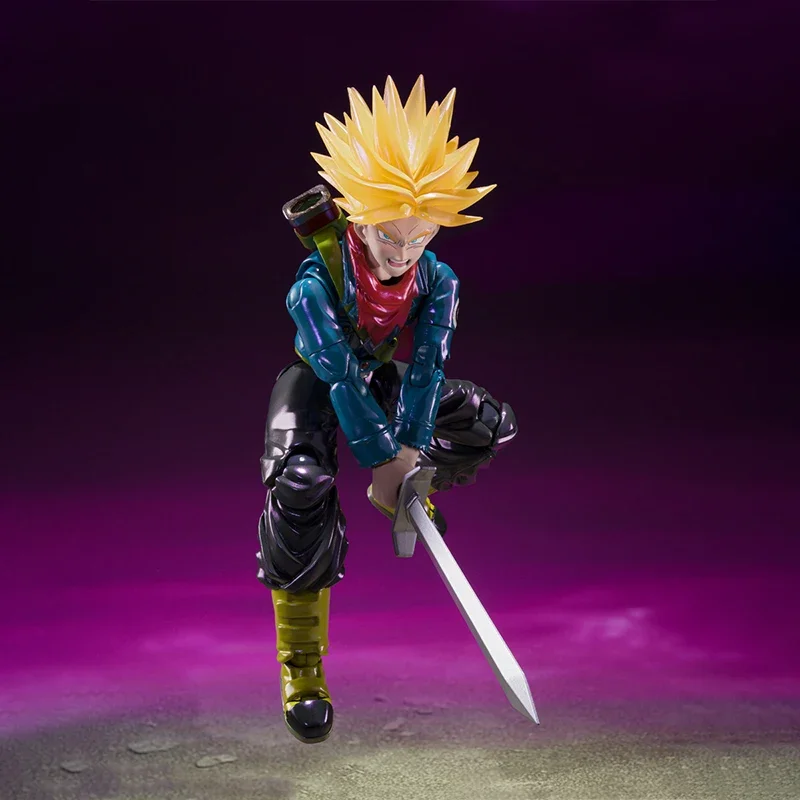 Фото Bandai S.H.Figuarts SHF Dragon Ball SUPER SAIYAN TRUNKS SDCC Полный комплект аниме-моделей Готовая игрушка в подарок для детей №5