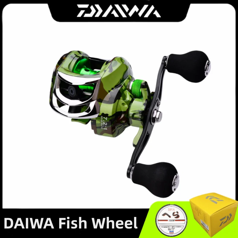 Высокопроизводительная металлическая Рыболовная катушка DAIWA, передаточное число 7,2: 1, тяговое усилие 10 кг, двойного назначения для морской и наземной рыбалки