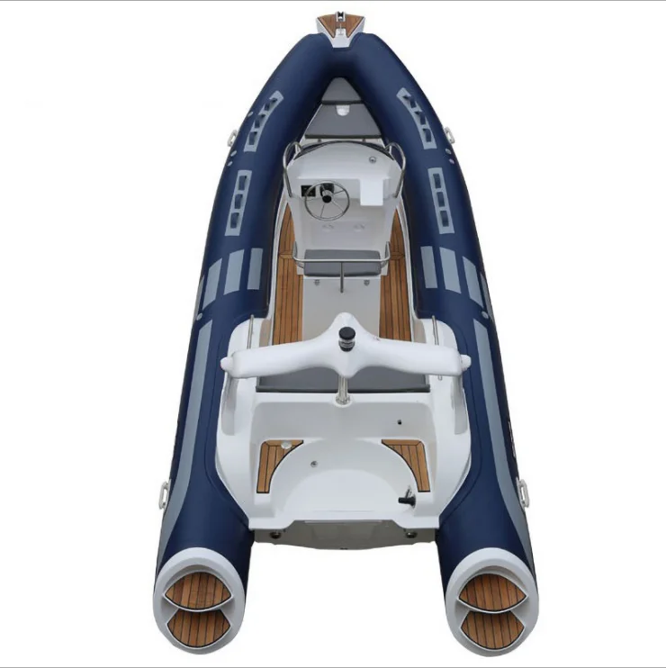 Фото Классическая резиновая лодка из стекловолокна RIB-580B, высококачественная яхта из стекловолокна, быстрая лодка, сертифицированная CE рыбацкая лодка №2