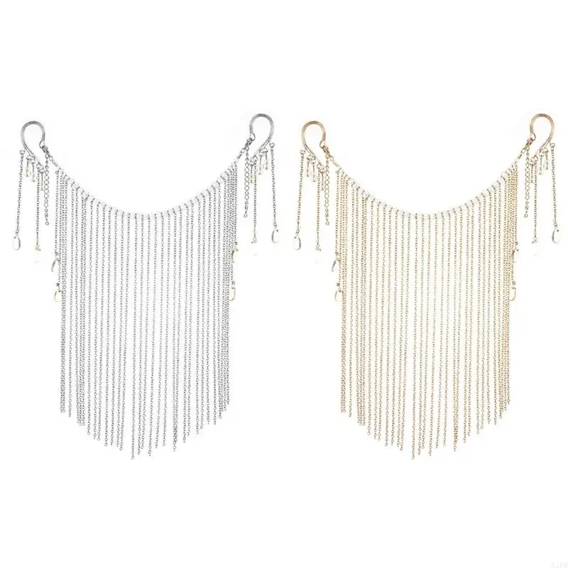 A3PB Fashion Tassel Tassel Veil Masquerade Mask Mask Chain Dance Performance Ornament Hair