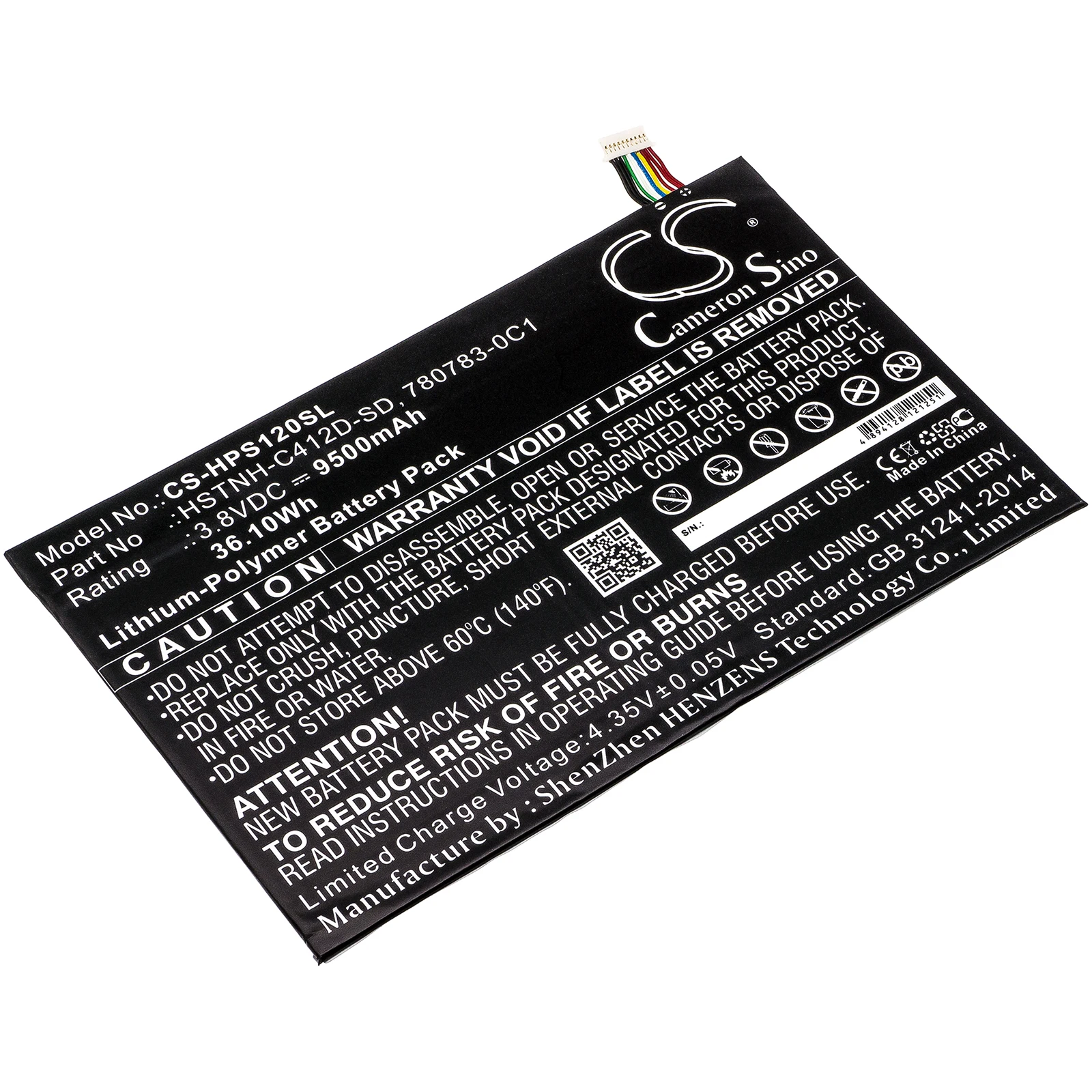 Аккумулятор для планшета HP 780731-2C1 780783-0C1 782644-005 799168-001 DN02 HSTNH-C412D Pro Slate 12 K7X87AA # ABA