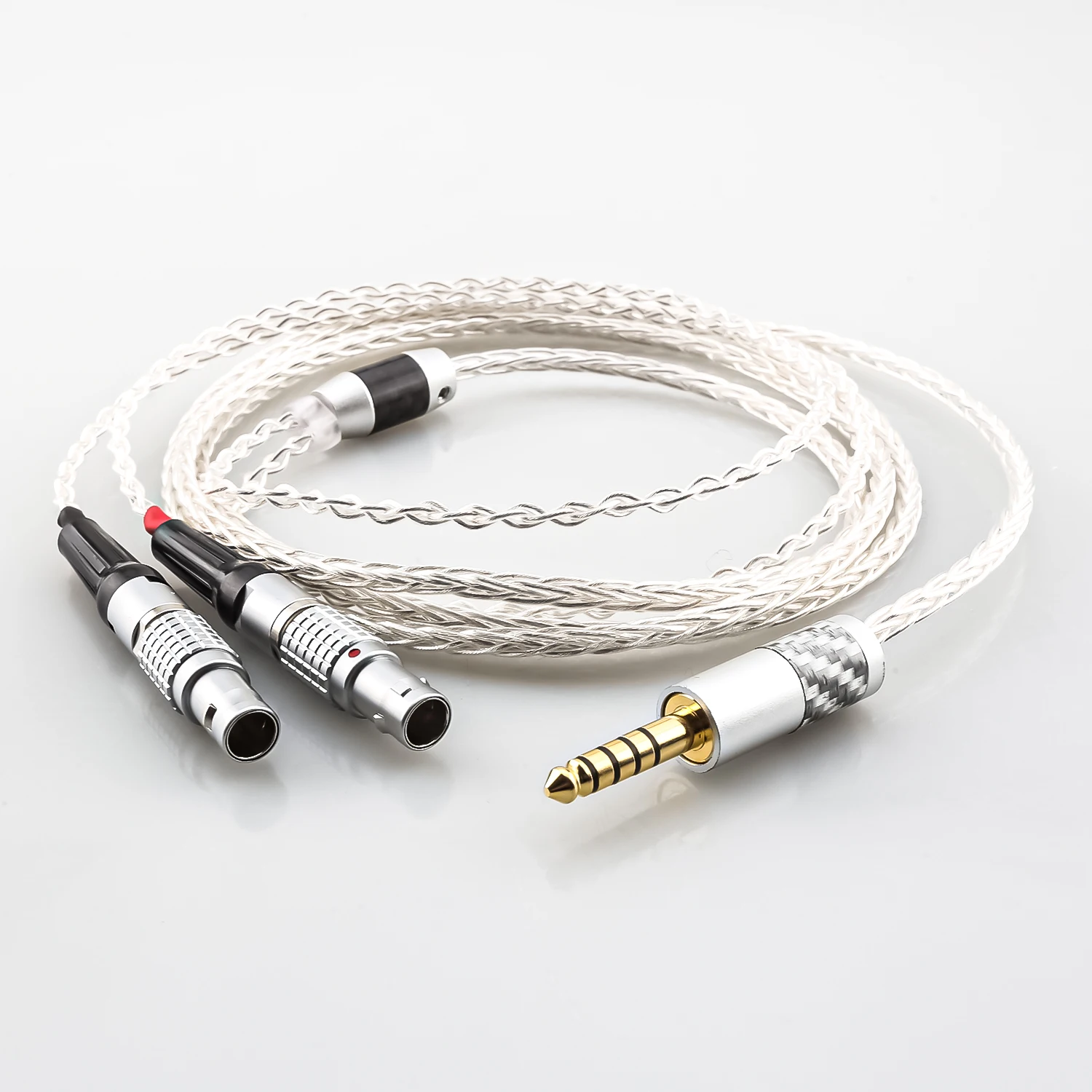 Hi-Fi 2,5 мм/3,5 мм/4,4 мм XLR Мужской серебристый Comet Taiwan 7N Litz наушники-вкладыши, обновленный кабель для наушников-вкладышей, наушники