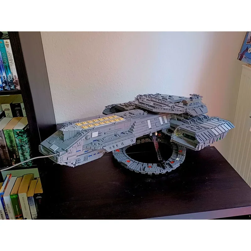 Фото MOC-35381 Воздушная сборка USS Daedalus Сращивание строительных блоков Модель MOC Креативные строительные блоки Игрушки Детские игрушки на день рождения Подарки №5