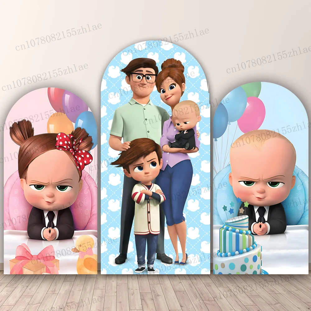 Босс День Рождения Фото Фон Арка Мультфильм Фотография Фон Baby Shower Фотография Фон Баннер
