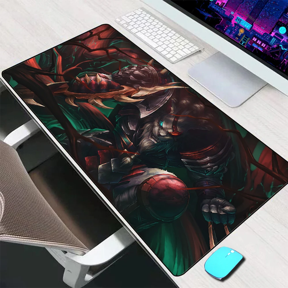 Фото Игровой коврик для мыши League of Legends Rengar, большой Настольный коврик для мыши, компьютерный коврик для мыши №4