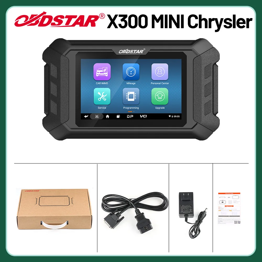 OBDSTAR X300 MINI для Chrysler/ Dodge/Jeep Key Programmer и кластера Поддержка калибровки Масло/сброса обслуживания OBDII Диагностика