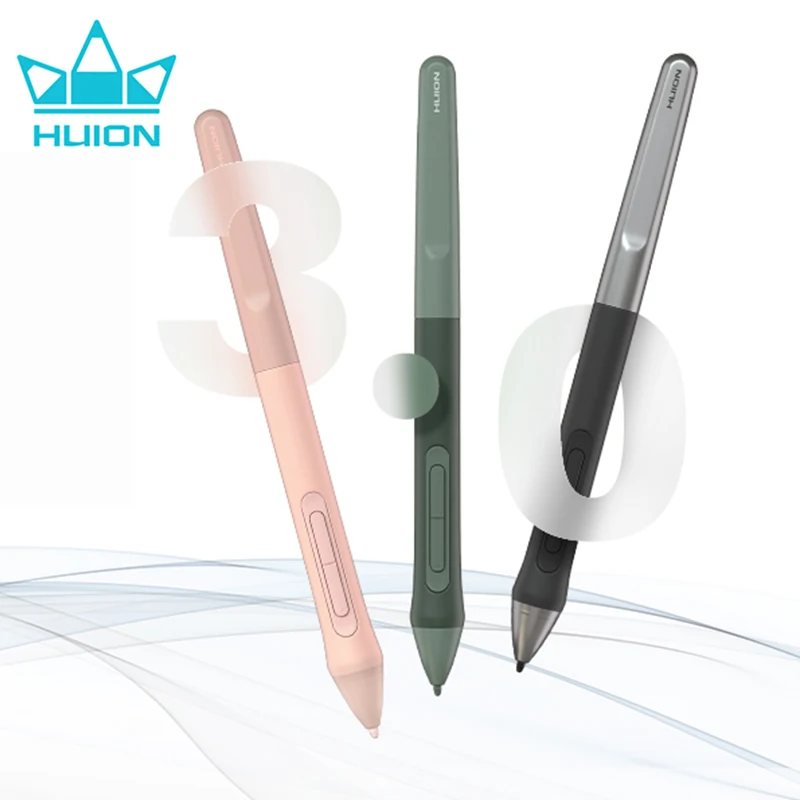 Huion Inspiroy 2 S/M/L Оригинальная ручка без батареи PW110 PenTech 3.0 с 2 клавишами быстрого доступа