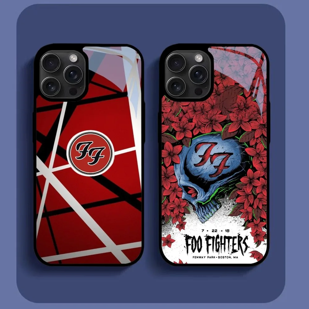Чехол для телефона Americian Music Band F-FooL F-Fighters для IPhone 16 15 14 13 12 11 Pro Xs Max Mini XR X 7 8 Plus Luxury Mirror Hard F