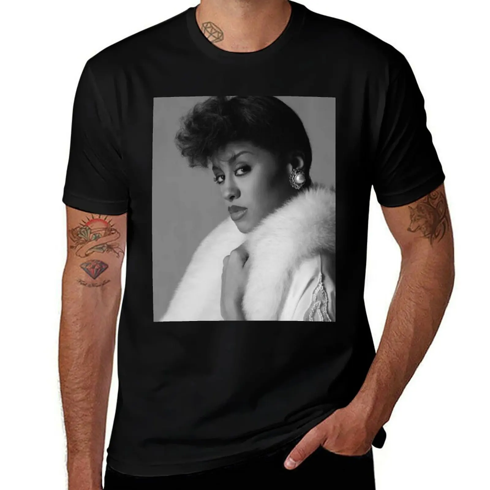 Футболка Phyllis Hyman, персонализированные дизайнерские рубашки, забавная футболка, черные футболки для мужчин