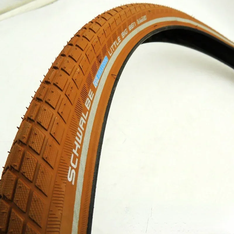 SCHWALBE 700*38c Вантажок для шоссейного велосипеда Внешняя шина Little Big Ben Brown Шина со светоотражающей способностью