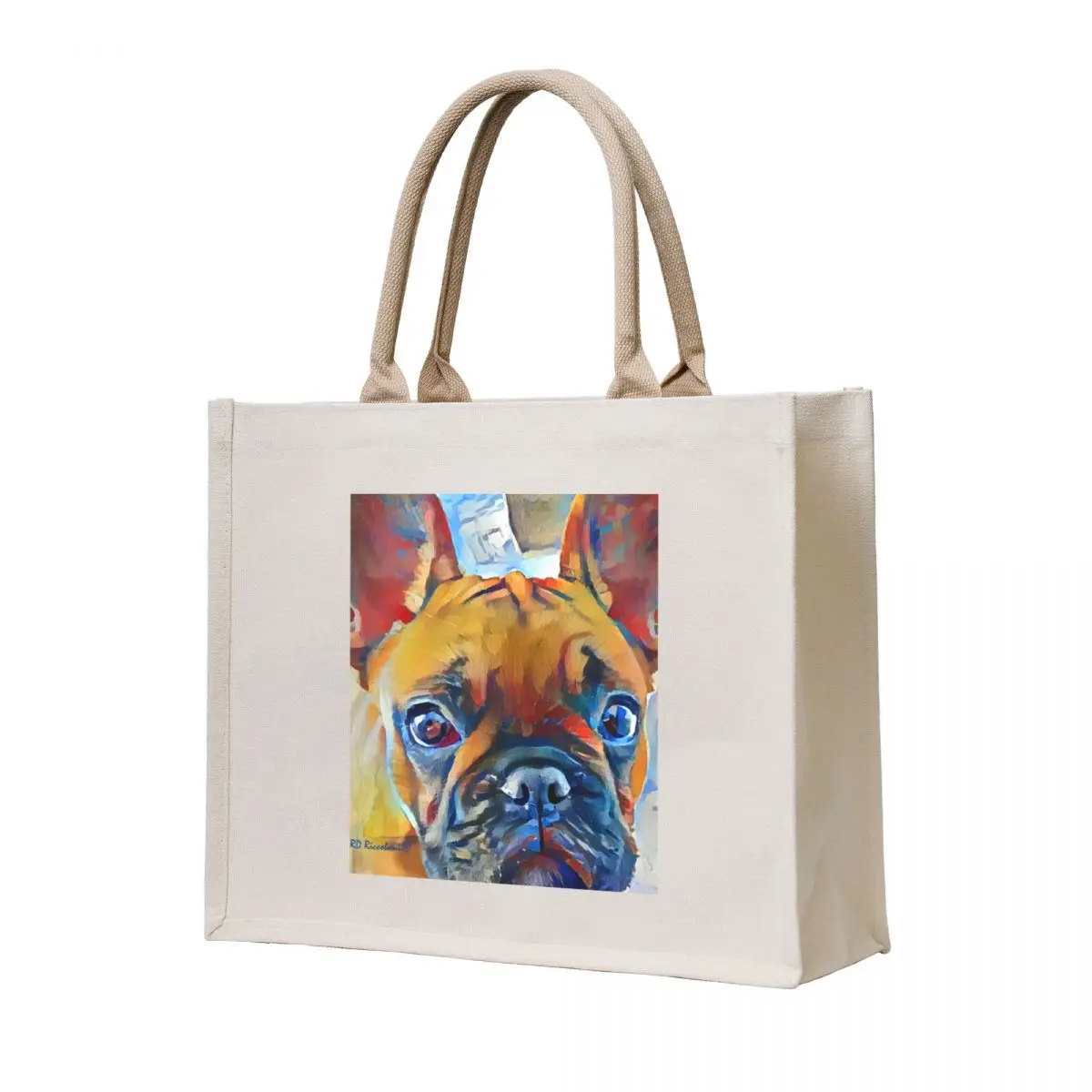 Frenchie от RD Riccoboni - Большая сумка для французского бульдога Сумки для покупок Сумки для бесплатной доставки