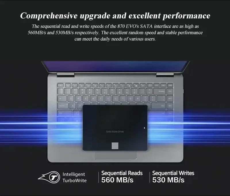 Фото Оригинальный внутренний жесткий диск SSD 870 EVO, Внутренний твердотельный накопитель 4 ТБ, 8 ТБ, жесткий диск SATA3 2,5 дюйма, для ноутбука, настольного компьютера, жесткий диск PS5 №5