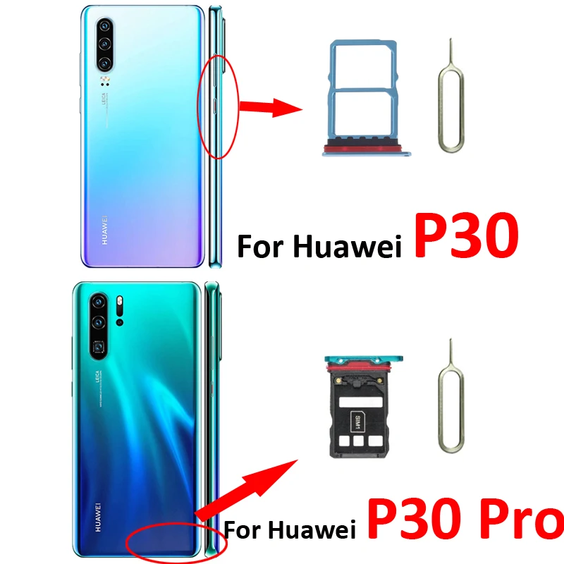 Оригинальный держатель слота для SIM-карты для Huawei P30 Pro с инструментами