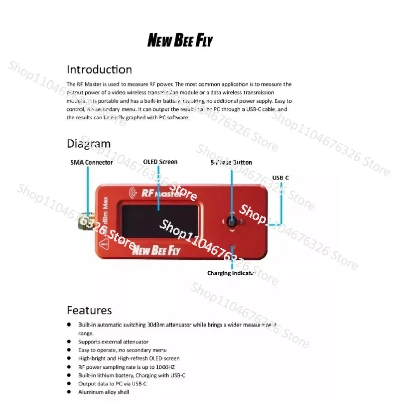 Измеритель мощности RF ImmersionRC V1.0 Тестер передачи изображения и дистанционного управления (art.: 3920cd00df3cf) - 3920cd00df3cf