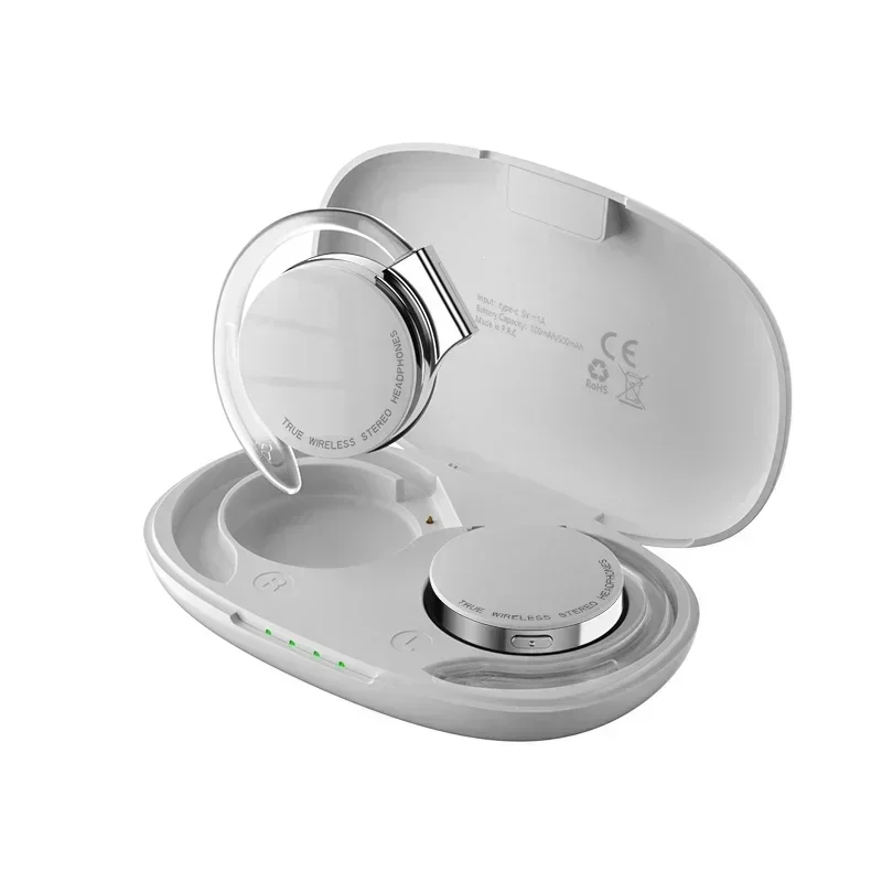 Наушники HiFi стереонаушники F2 с микрофоном спортивные наушники с крючком для телефона дисплей TWS Bluetooth беспроводные наушники