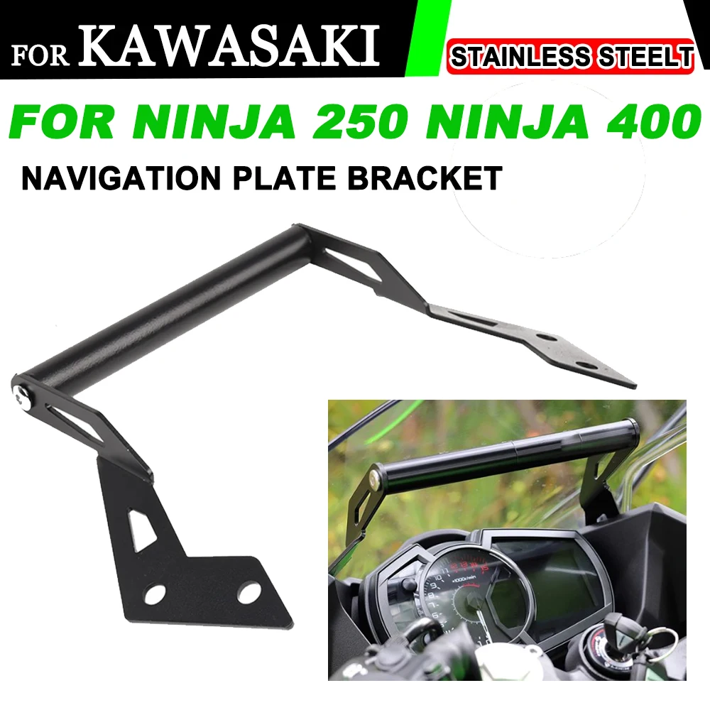 Кронштейн для крепления панели навигации GPS для смартфонов Kawasaki Ninja400 Ninja 400 250 EX400 аксессуары для мотоциклов