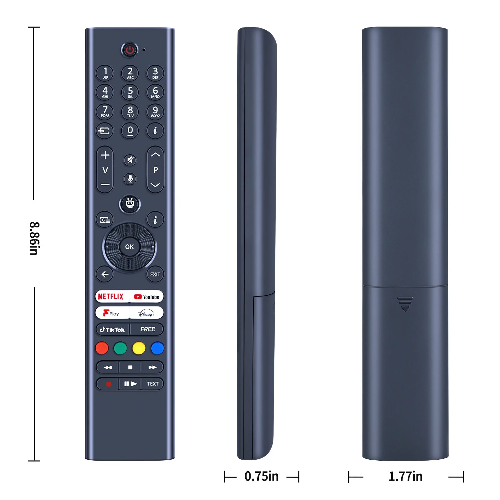 Фото Пульт дистанционного управления для телевизора RC45165T, подходит для Panasonic TB-50W60AEY, подходит для Bush Smart 4K UHD HDR TiVo LED TV 43UT24SB 55UT24SB 50UT24SB №5