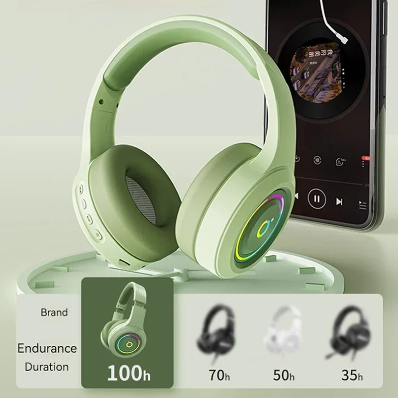 Фото Eweadn X12 Беспроводные наушники Bluetooth-гарнитура с креплением на голову Бас-тяжелая стерео шумоподавление ПК геймер аксессуары для ноутбуков подарок №3