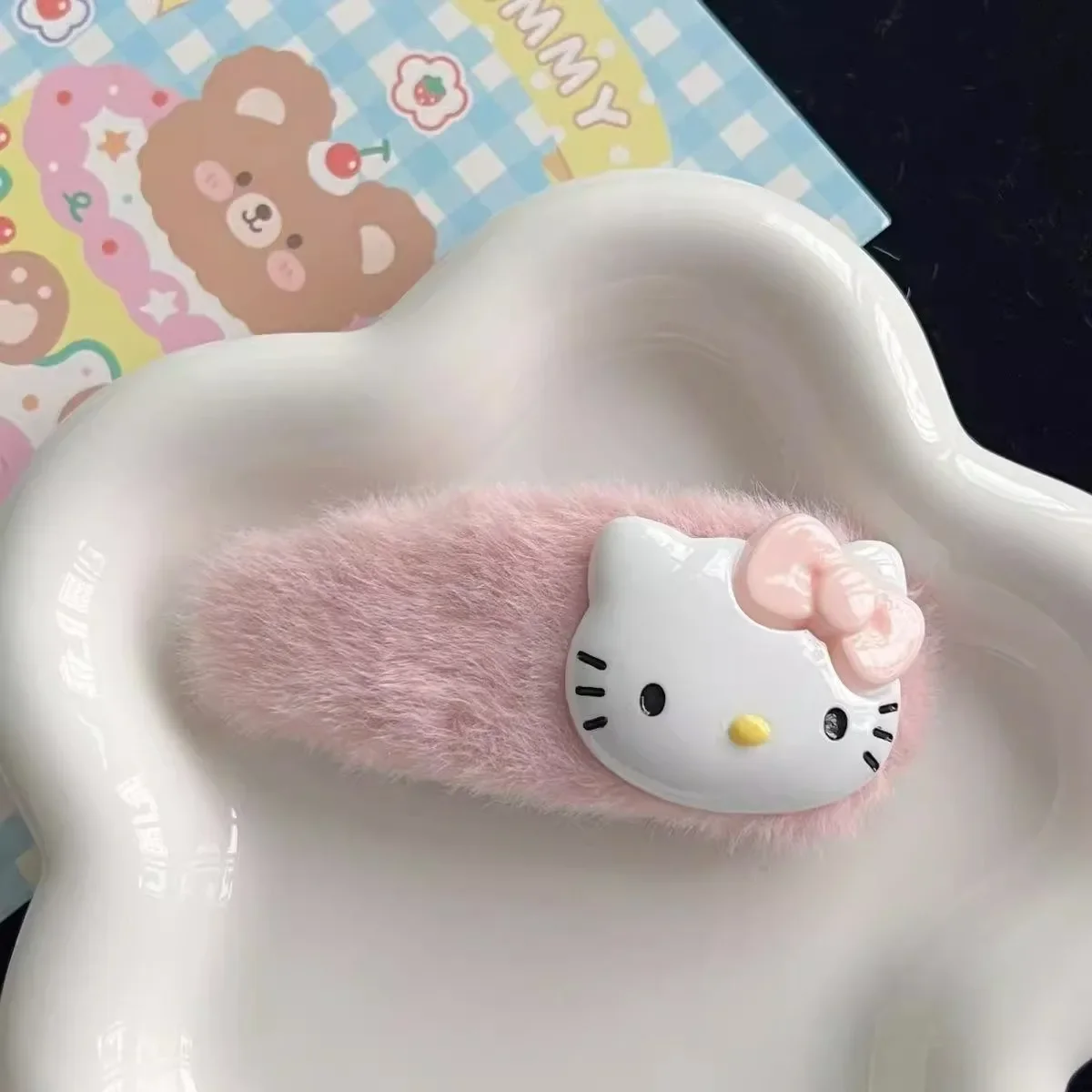 Милая розовая заколка Sanrio, заколка для волос с рисунком «Hello Kitty», заколки для девочек, зажим для челки, аксессуары для волос для женщин и девочек, зажим для волос, ювелирные изделия, подарки (art.: 3920cc3ebcc0e) - 3920cc3ebcc0e