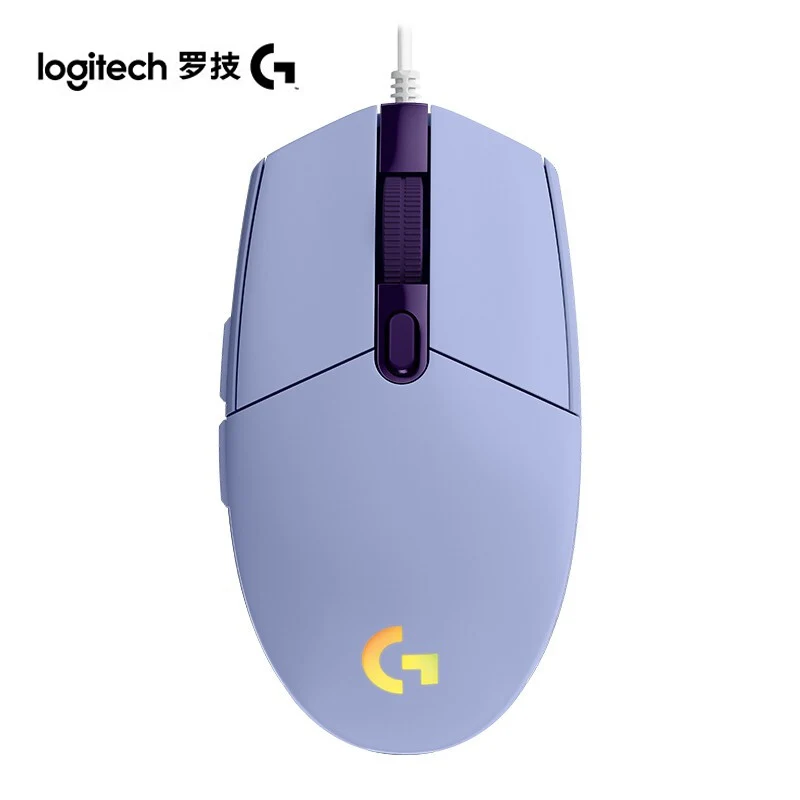 Мышь Logitech G102 игровая Проводная эргономичная оптическая с боковой кнопкой и подсветкой