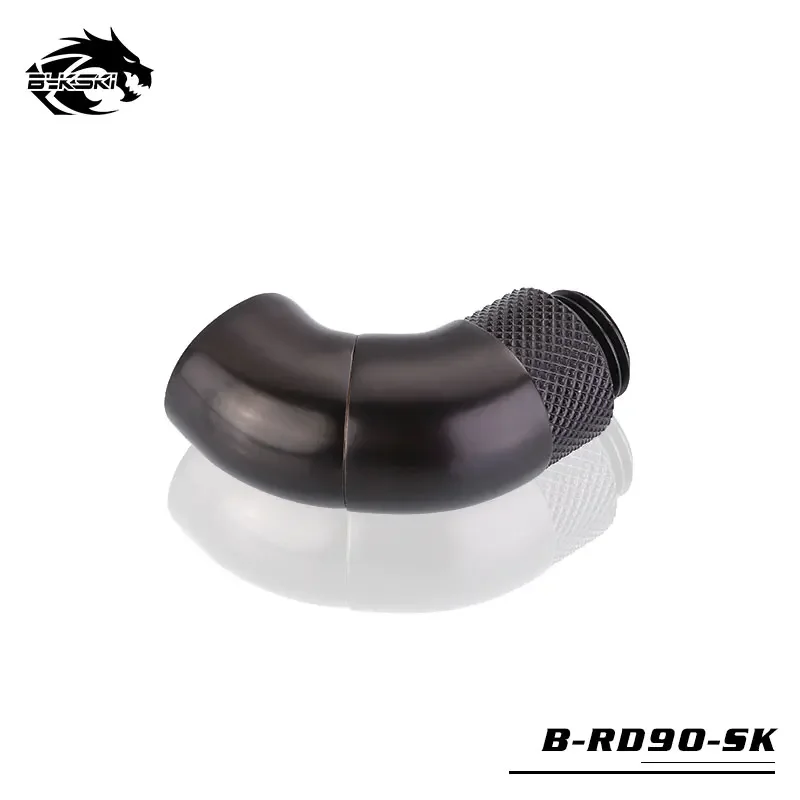 Фото Адаптер для водяного охлаждения BYKSKI G1/4 ''Thread 90 градусов, вращающийся на 90 градусов №3