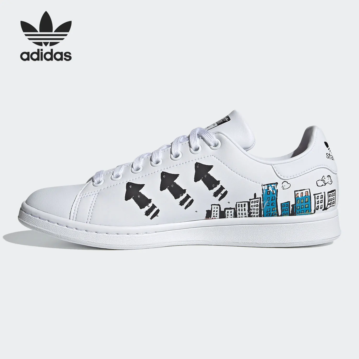 Фото Оригинальные кроссовки Adidas STAN SMITH Trefoil унисекс для скейтбординга GZ8841 №2