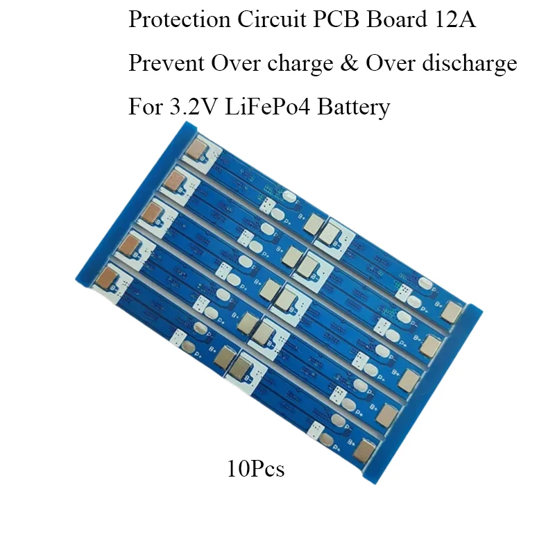 10 шт. 1S 12A LiFePo4 аккумулятор BMS защитная плата 3,2 В для 18650 LiFe зарядное устройство PCM PCB (art.: 3920d1cea513c) - 3920d1cea513c
