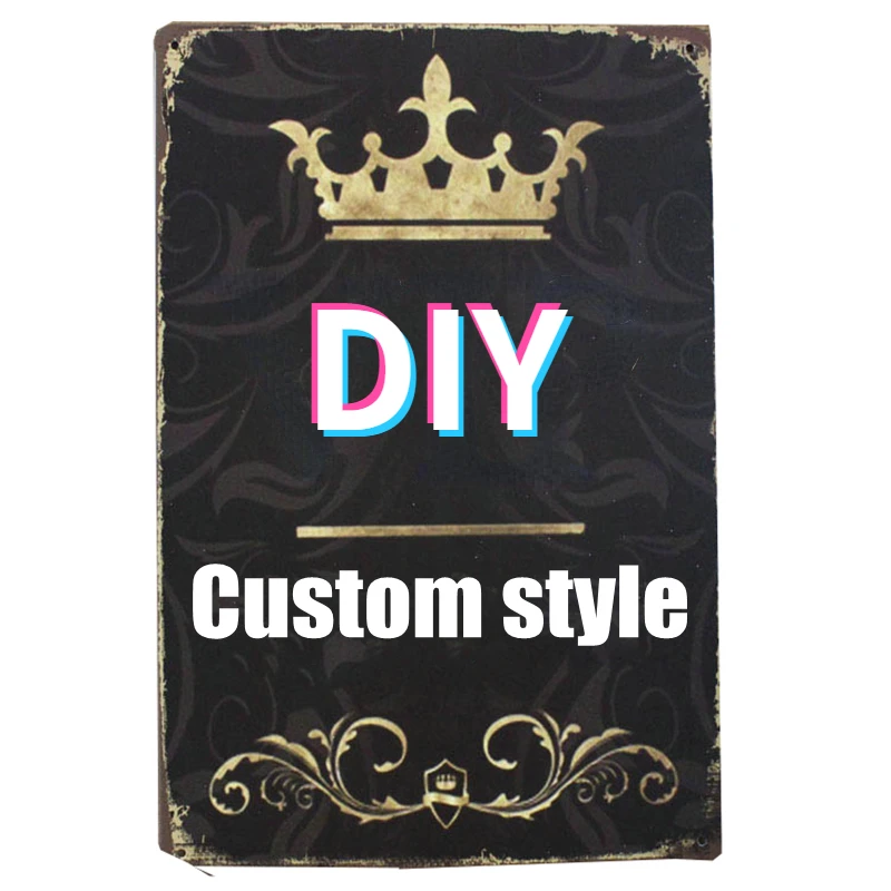 DIY металлический знак на заказ, винтажная Оловянная пластина, паб, кафе, матовое ремесло, бар, настенная живопись, 30x20 см