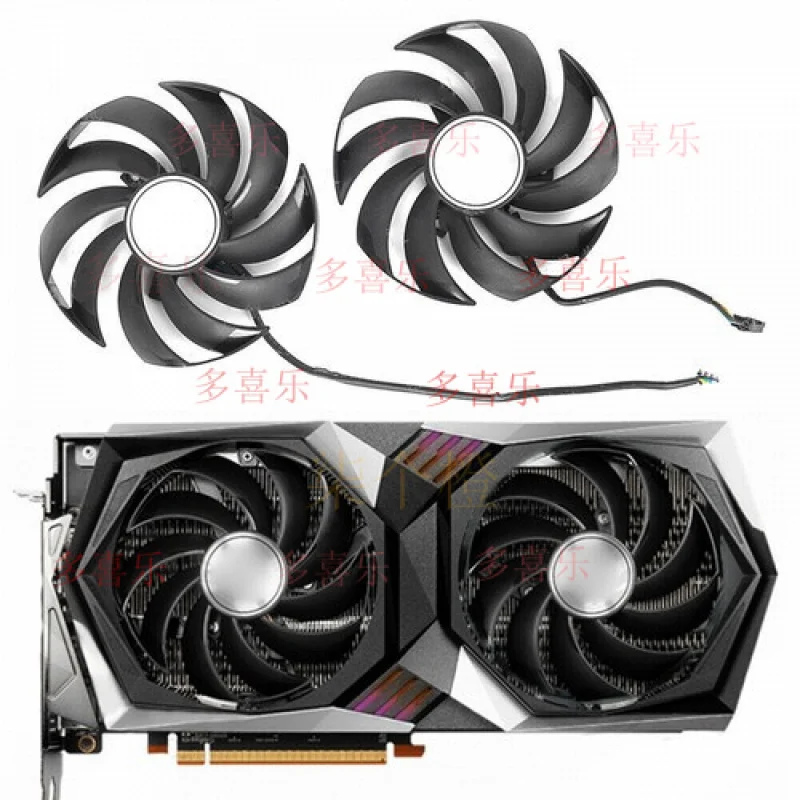Фото ZMZM для MSI GeForce RTX3060 3060Ti RX6700 6600XT Gaming X Вентилятор охлаждения видеокарты №4
