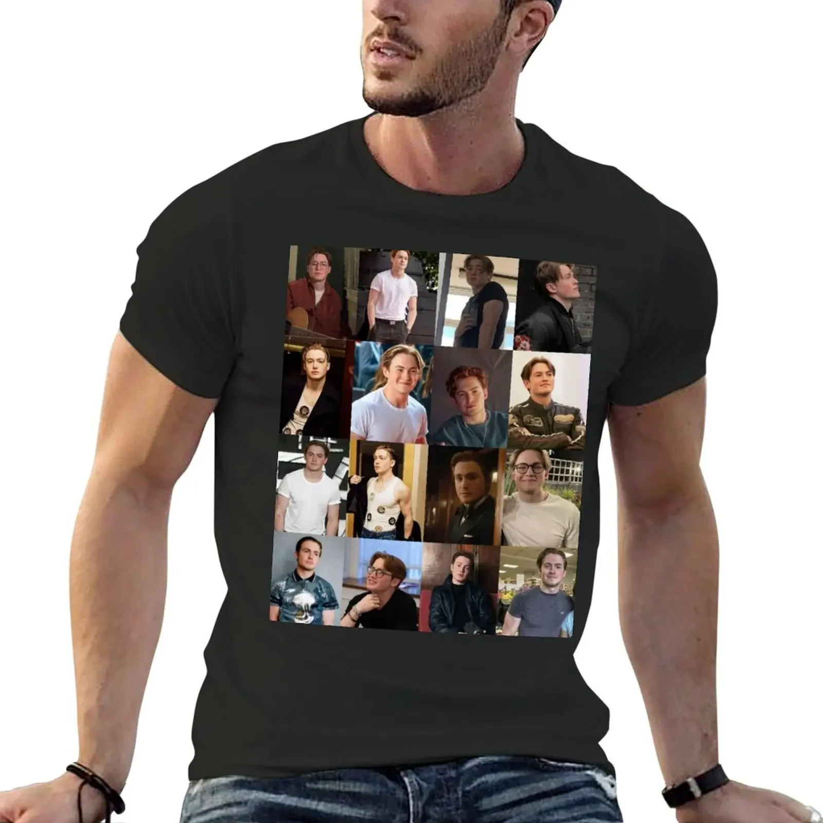 Футболка Kit Connor, быстросохнущая роскошная одежда, роскошная мужская черная футболка для мужчин