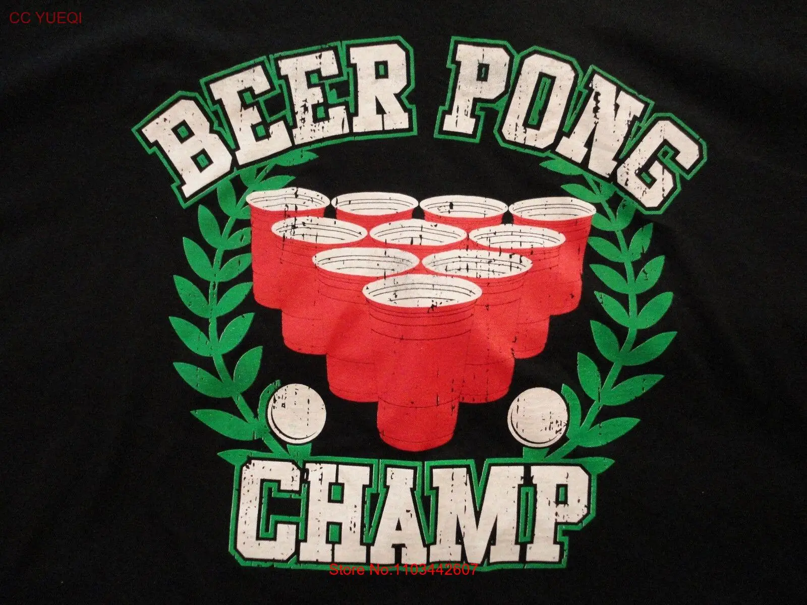 Мужская футболка с рисунком Beer Pong Champ XL