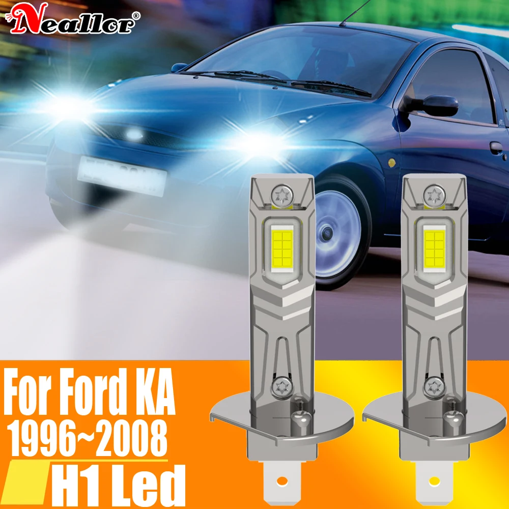 2 шт., Автомобильные светодиодные лампы H1 12 В 55 Вт для Ford Ka Focu 1996 ~ 2008
