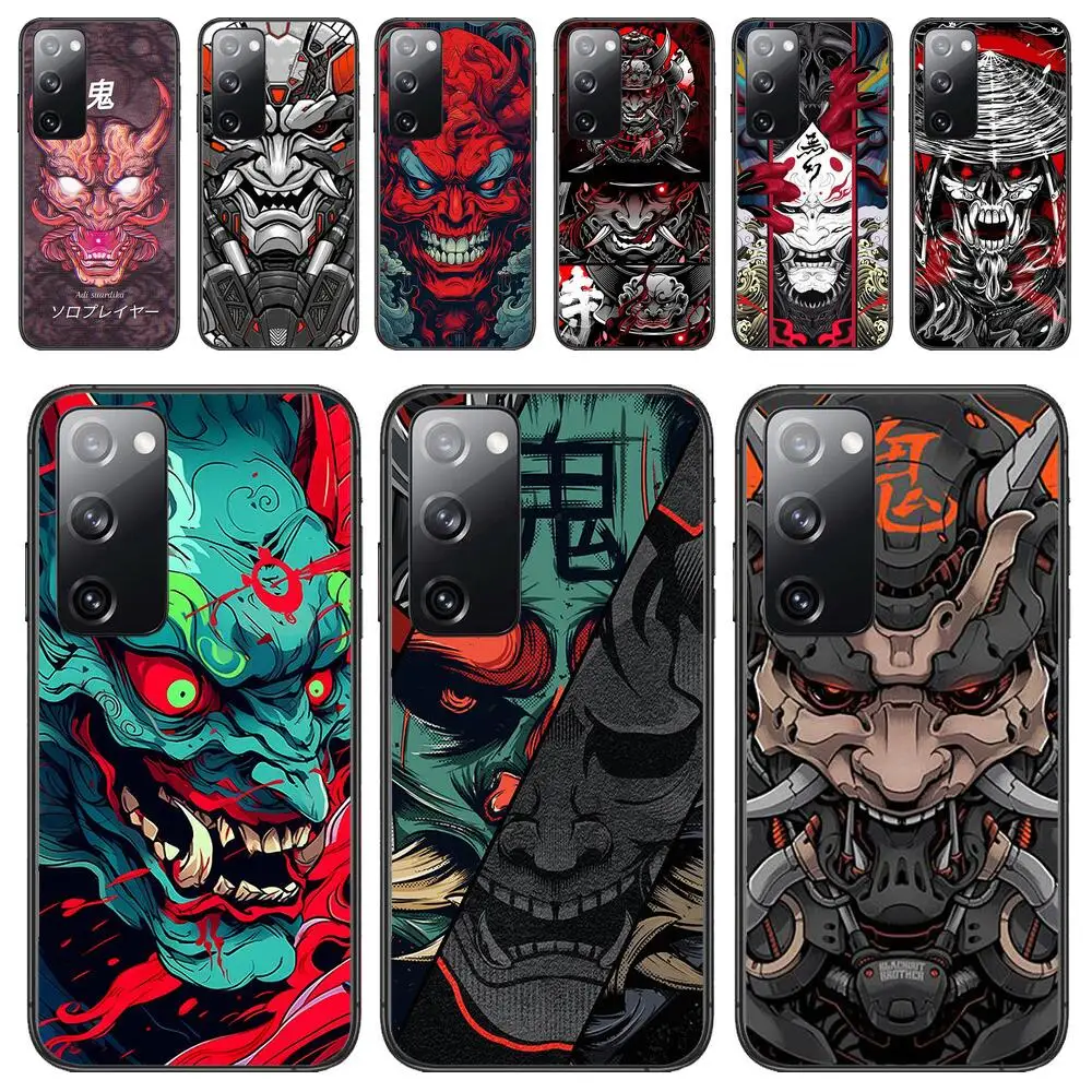 Японская Маска самурая Oni чехол для телефона Роскошная Мода для Samsung Galaxy S23 S21 S10 S30 S20 S22 S8 S9 S30 Pro Plus Ultra Fe чехлы