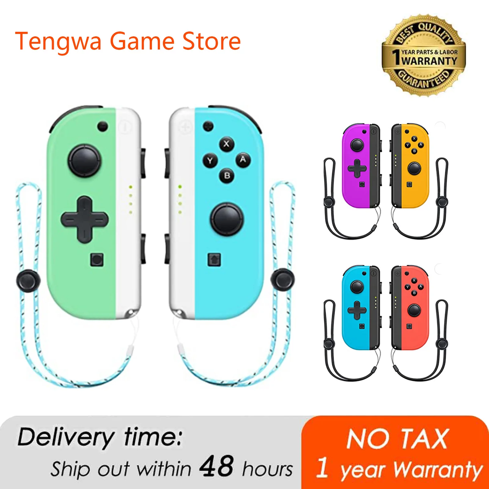 Джойстик Joy Con, Совместимый Беспроводной сменный контроллер для переключателя Joycon, поддержка функции двойной вибрации/пробуждения/управления движением