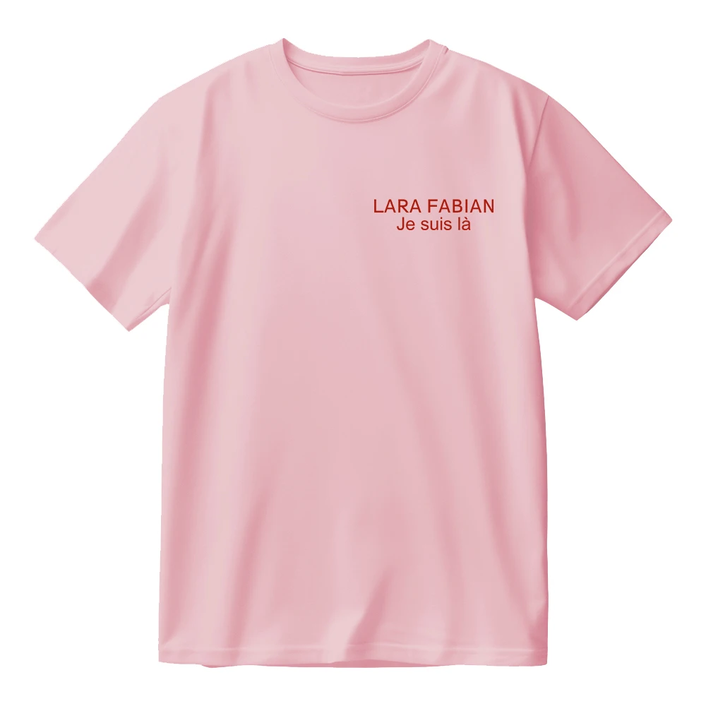 Фото Футболка Lara Fabian [2 ѕ eeиѕ Ià Merch, хлопковая футболка унисекс с круглым вырезом и короткими рукавами для мужчин и женщин, уличная одежда, топы №5