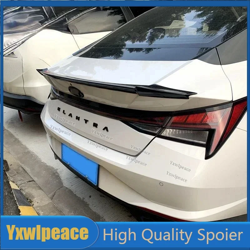 Высококачественный задний спойлер из АБС-пластика для Hyundai Elantra Avante CN7 2020 2021 2022 2023, автомобильные аксессуары