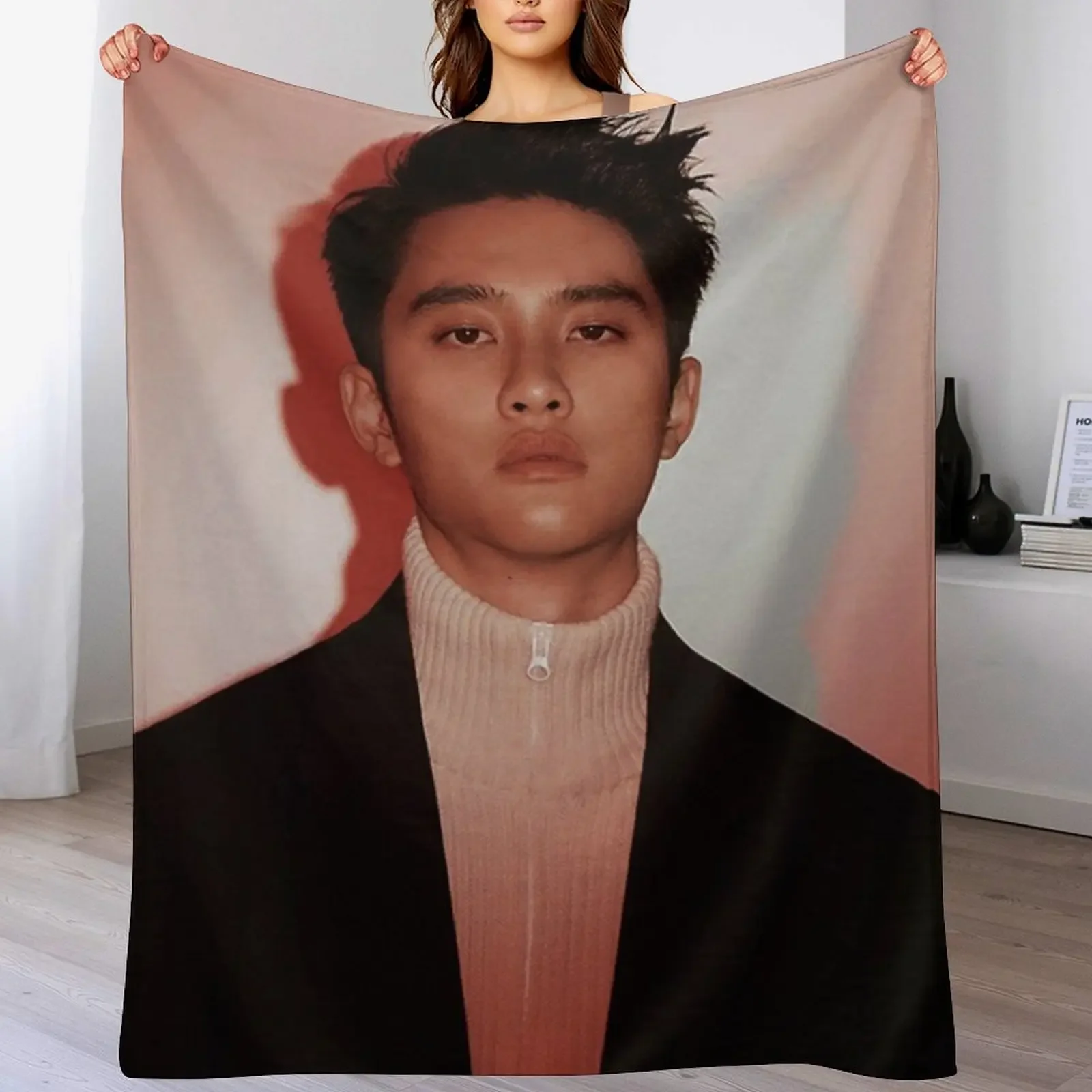 do kyungsoo (love shot) Плед для дивана Тонкая кровать плед Мягкие плюшевые плед Мягкие большие одеяла