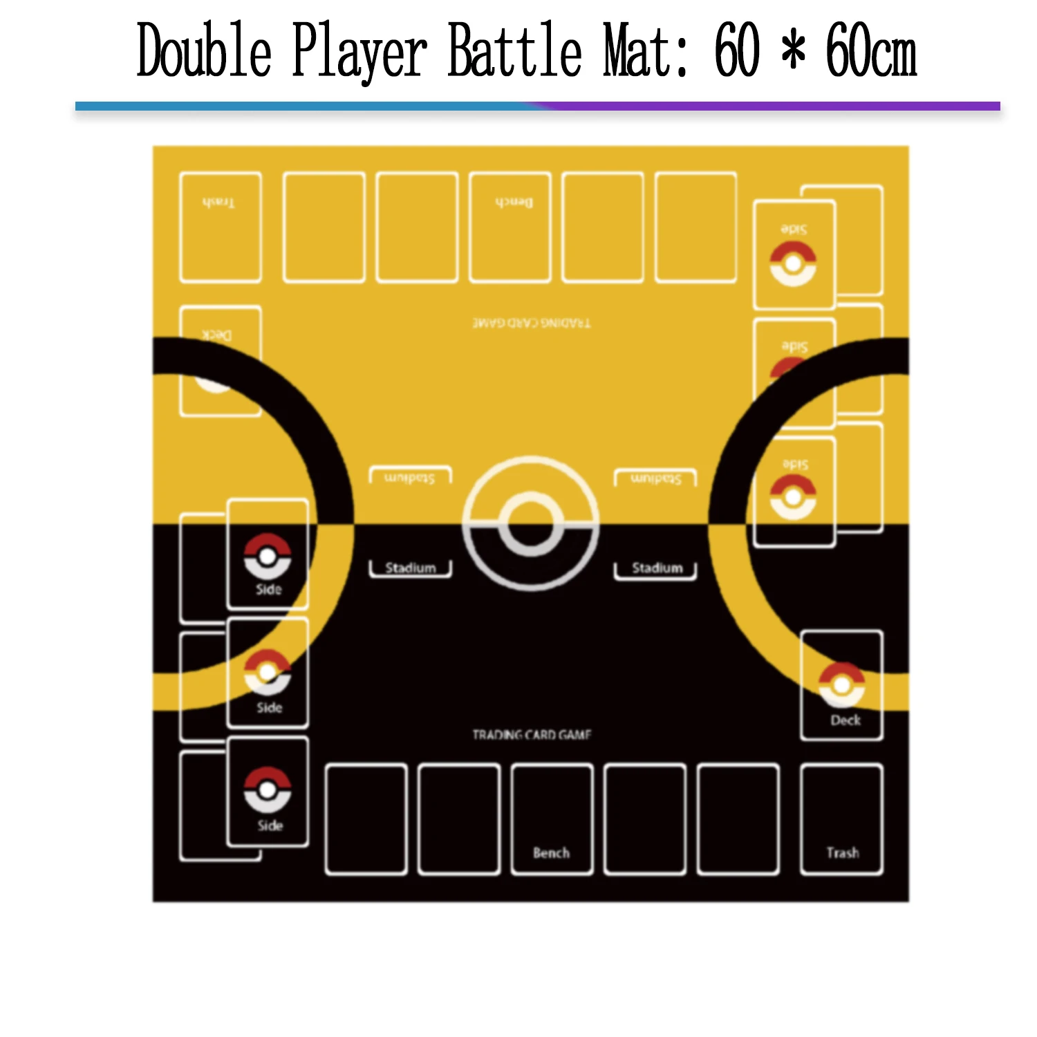 Аниме-игра PTCG Paldean Fates Card Brilliant Stars Battle Playmat игровой коврик Battle Against Hobby Коллекционный коврик для карт