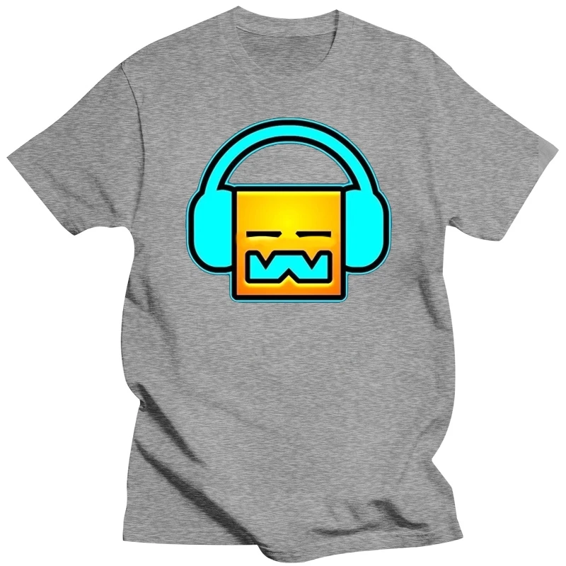 Фото Мужская футболка, летняя футболка, детская футболка DJ Geometry Dash, мужская модная повседневная футболка с коротким рукавом, 2025 г., New fa №3