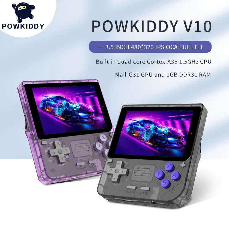 Powkiddy V10 5,5-дюймовый Ips Oca Hd полноразмерный экран с открытым исходным кодом совместима с основными 64-разрядными 3d симуляторами подарки