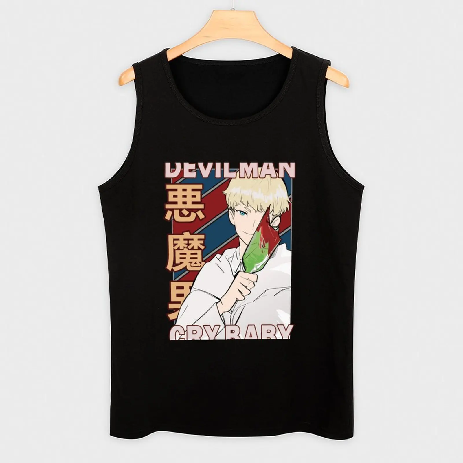 Фото Ryo Asuka Devilman Crybaby Аниме Дизайн |   Подарочная майка, самые продаваемые товары, спортивная одежда, мужская футболка для спортзала, мужская футболка №3