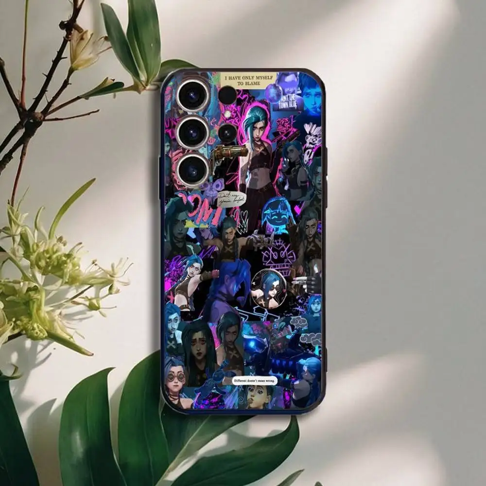 Фото A-Arcane Game J-Jinx Vi  Phone Case For SamsungS25,24,21,22,23,30,Ultra,20,Plus,Fe,Lite,Note,10,9,5G Black Cover №3