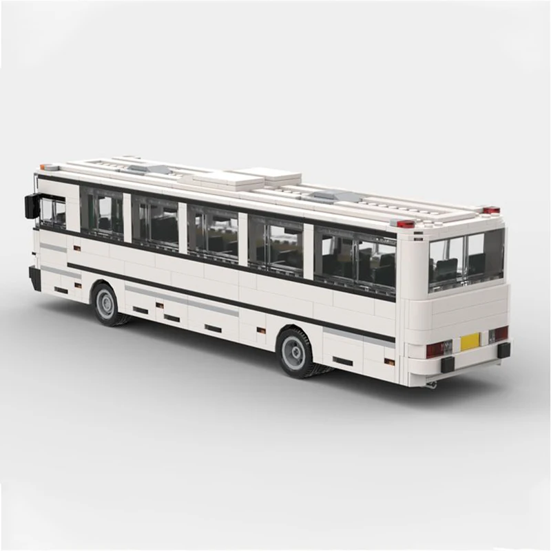 Фото Знаменитый фильм, классические высокоскоростные автомобили Ikarus 256,22V1, дизельный автобус, городские строительные блоки MOC, модель, креативные наборы для сбора кирпичей №2