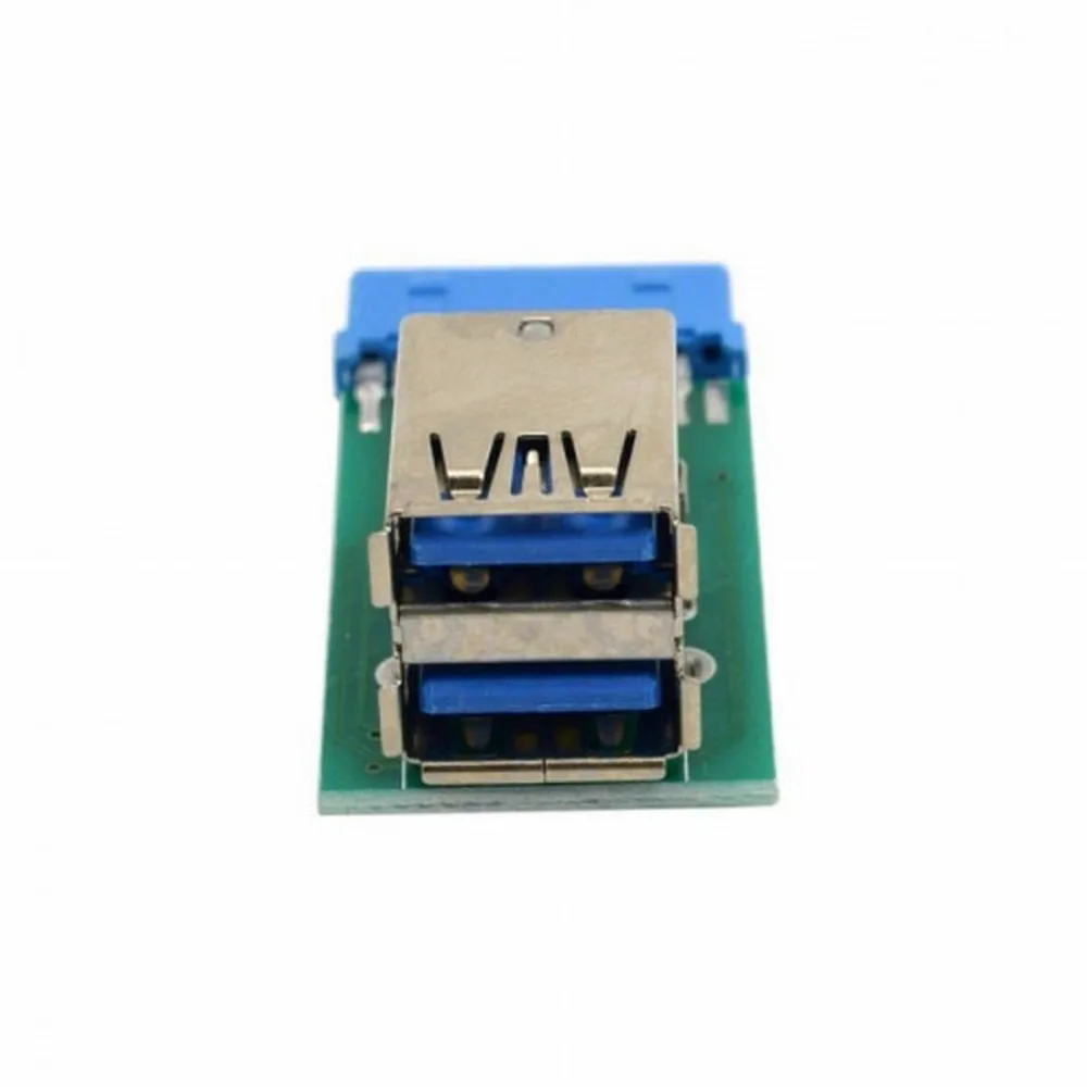 Фото MDR Вертикальный двойной USB 3.0 тип A Женский Для материнской платы 20-контактный флэш-Разъем Встроенный USB 3,0 двухсторонний флэш-разъем №3