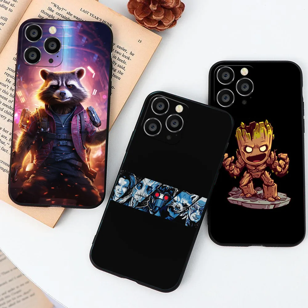 Фото Матовый черный чехол для Samsung J6 J7 J8 S7 Edge S8 S9 S21 S24 S25 A23 Prime Plus KD-63 G-Guardians of the Galaxy №5