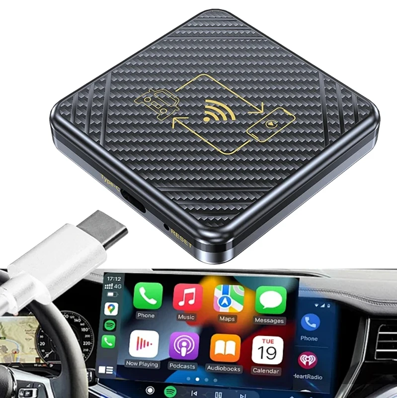 Фото Android Auto Dongle Apple Car play Smart Box Plug and Play Wi-Fi Быстрое подключение OEM Проводной Carplay для Toyota C-HR NGX10 NGX50 №5