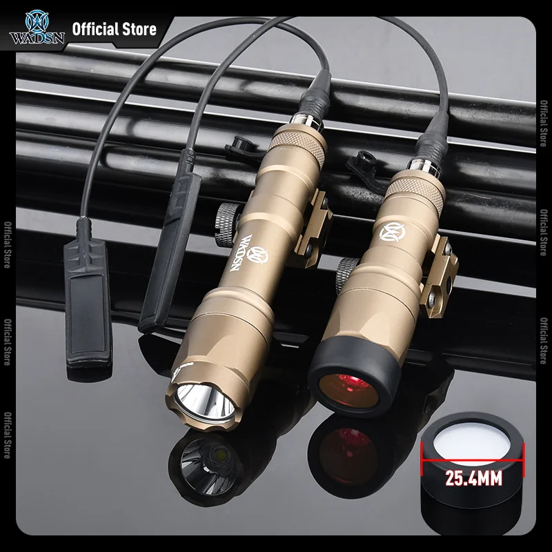 Фото WADSN SF Surefire M600 M300A M600C фонарик 400/600 люмен белый свет 25,4 мм крышка лампы индивидуальный объектив аксессуары для охотничьего оружия №2