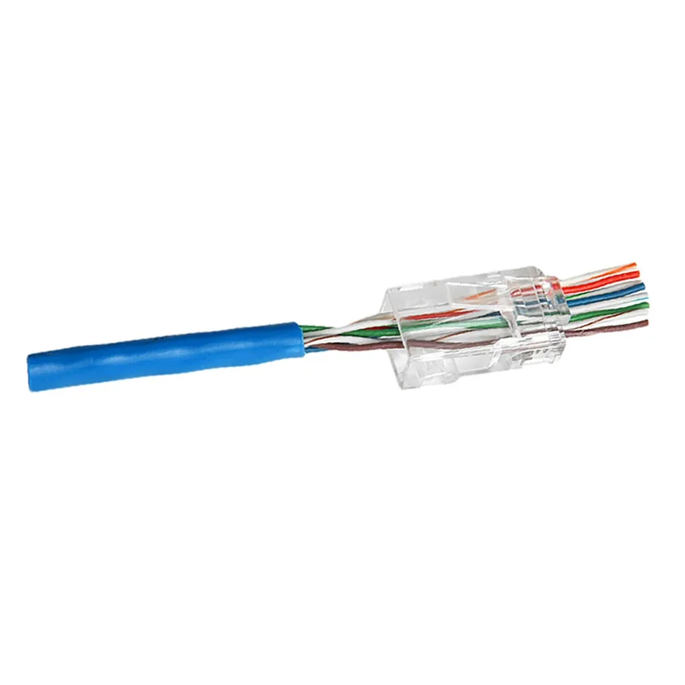 Фото Сетевой кабельный разъем CAT6 RJ45, 50/100 шт., модульный коннектор RJ45, Сетевой коннектор CAT6 №3
